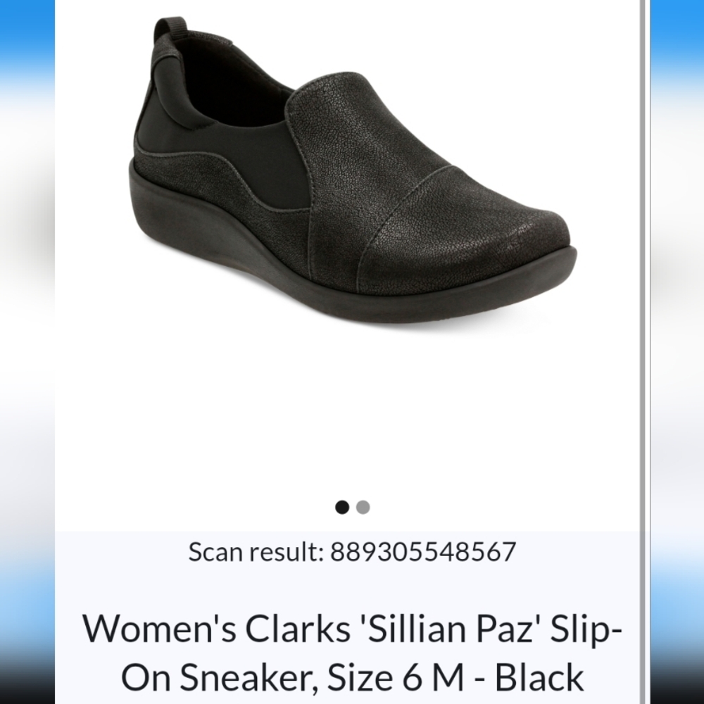 Clarks Women's Slip-On Sneaker in Black